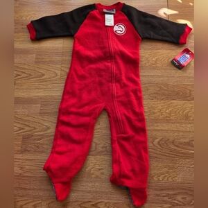 NBA Atlanta Hawks Footie Pajama One Piece NWT 0-3M, 3-6M, 6-9M Red Black